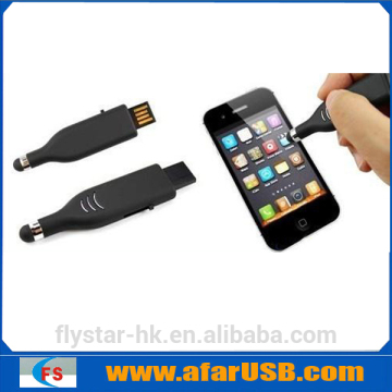2 in 1 New developed retractable stylus touch pen USB flash memory