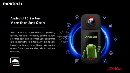 Mentech PanoX V3: 12K HDR Panoramic Camera with Touchscreen for Action Vlogging