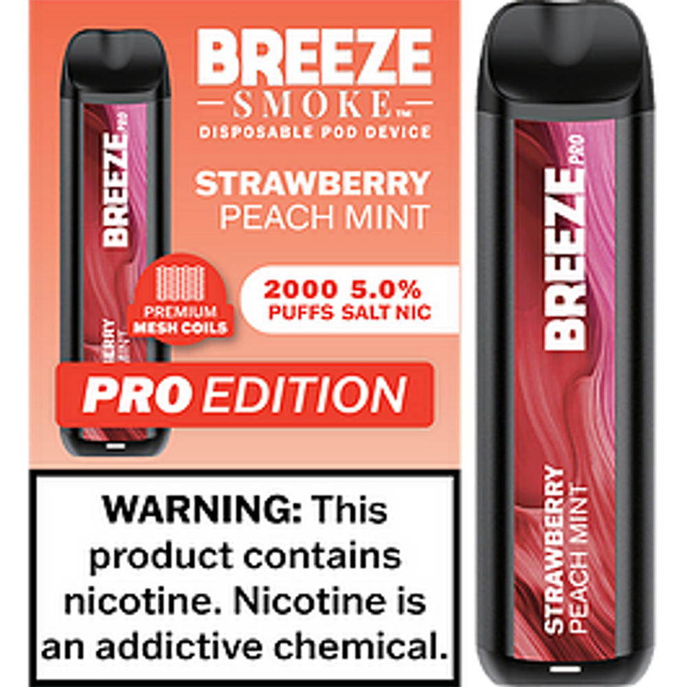 Breeze Pro Wegwerp 5% 2000 Puffs