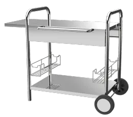 Stainless Steel Plancha Trolley