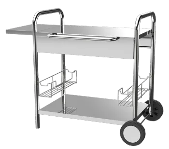 Stainless Steel Plancha Trolley