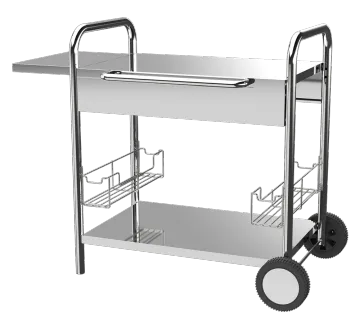 Stainless Steel Plancha Trolley