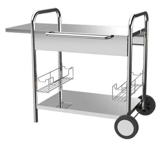 Stainless Steel Plancha Trolley