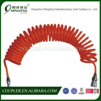 Pneumatic PU Coil Hose with Japan type connectors