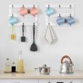 Wall Mounting Coffee Mug Holder with Metal Hooks