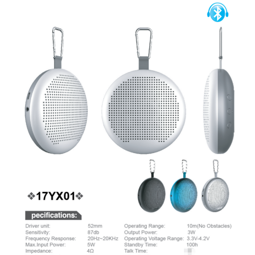 OEM Bluetooth 5.0 portable speaker with TF card/U Disk slot