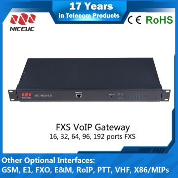 16 port asterisk fxs port voice analog gateway,voice ata,voice IAD gateway