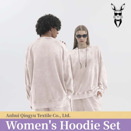 क्रॉप्ड हुडी मेन एसिड वॉश लोगो