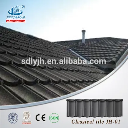 Roofing products system stone coated steel roofing tiles