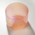 Q're Light Transparent Orange Crystal Singing Bowl