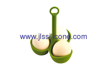 Silicone Egg Holder With 3 Pots 