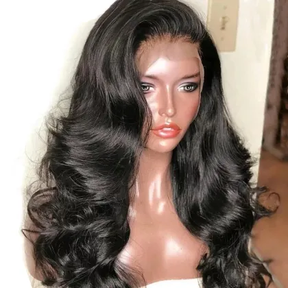 Wholesale human hair wigs private label human hair blend wigs lace front wigs