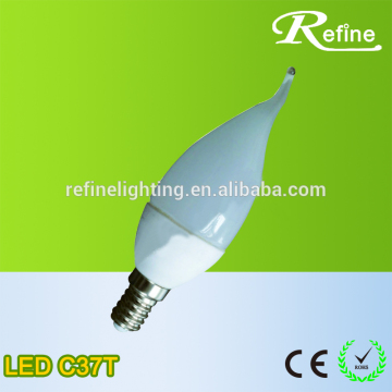 LED C37T Light bulb 400-450ml 4-4.5W 220-240V E14 led bulb lighting