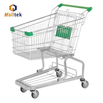 Trolley de compras de comestibles de metal alemán