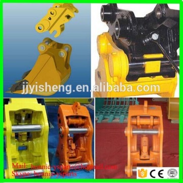 hydraulic and mechanical excavator bucket quick couplers