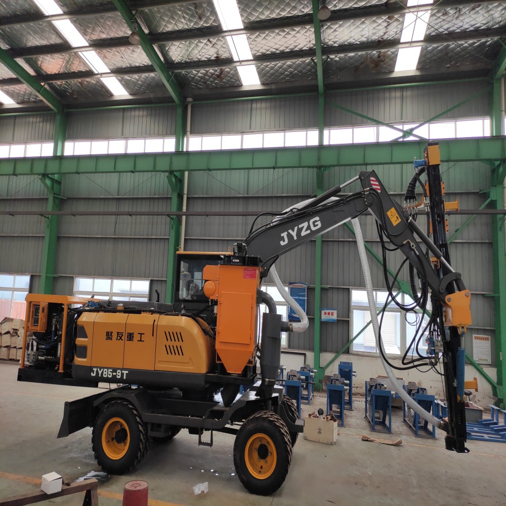 WGZJ-45 hydraulic drilling rig for road digging and grouting1