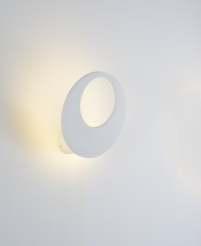 Oval LED wall lamp aluminum