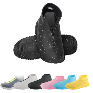 100% Elastic Silicone Rain Zipper Shoe Covers