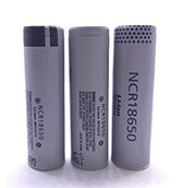 a flashlight battery Panasonic NCR18650 3pcs