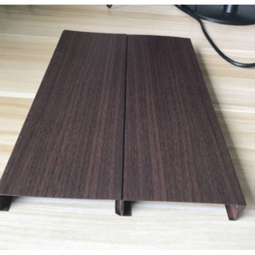 Aluminium Wood Grain U Shape Wood grain U shape aluminium profile Factory