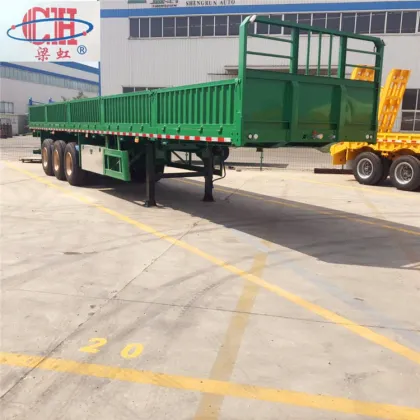 Flat Bed Curtain Side Wall Cargo Semi Trailer