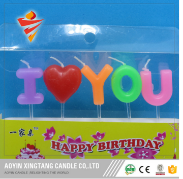 Letter Happy Birthday Candle for Party