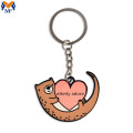 Holidays Gift Metal Enamel Animal Shape Keychain