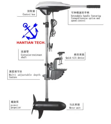 Waterproof Electric Boat Outboard Motor Boat Engine