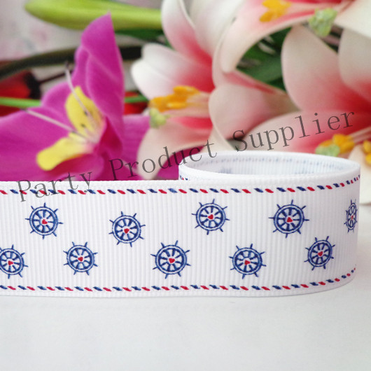 25 Mm Wheel Printed Rib Ribbon with Cartoon Theme DIY Manual Accessories Ribbon