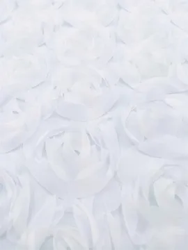 100% Polyester Elegant 3D Rose Cord Embroidery Fabric