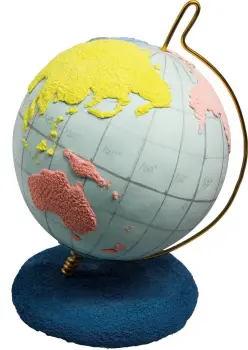 DIY globe puzzle plasticine set