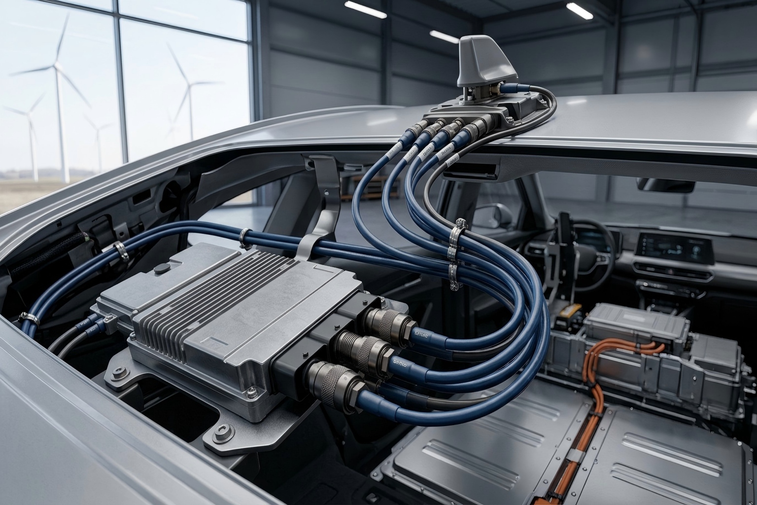 Automotive GPS antenna RF connector application