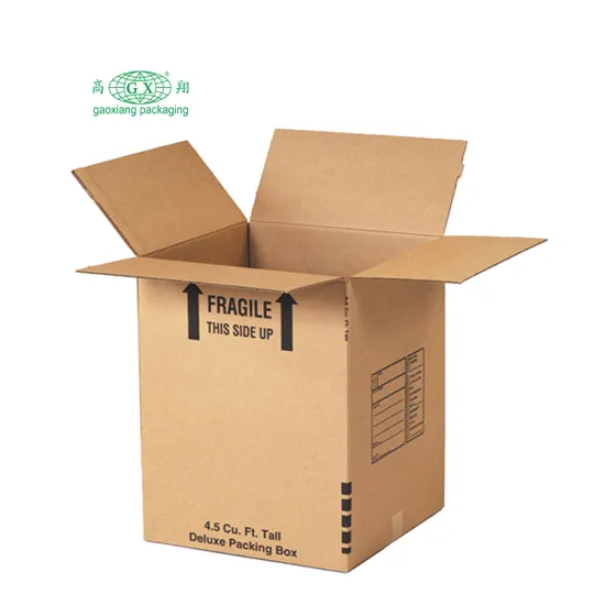 Custom Recyclable Heavy Duty Corrugated Moving Shipping Storage Carton Boxes