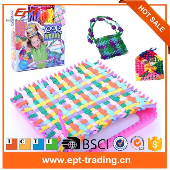 Wholesale funny hand knitted toys DIY weaving loom toy for sale