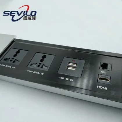 Wireless Charger Pop Up Desk Socket