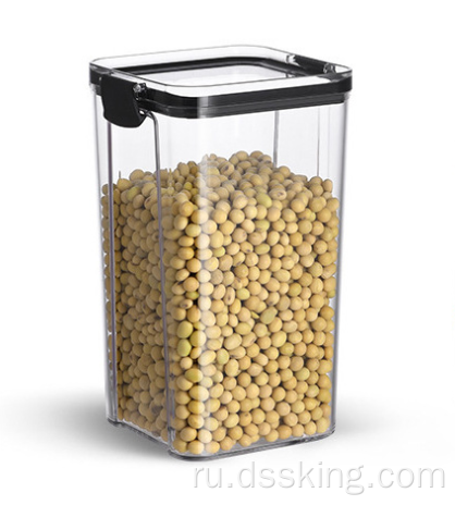 Airtight Jar Food Grade Plastic Airtight Box с крышкой банки для хранения закуски кофейная фасоль кухонная банка для хранения