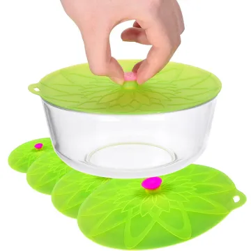FDA Approved Colorful Flexible Silicone Lid Set