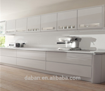 2016 new modern design white painting China kitchen cabinet wholesale with kitchen island