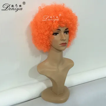 New design curly afro wig football fan wig made in China