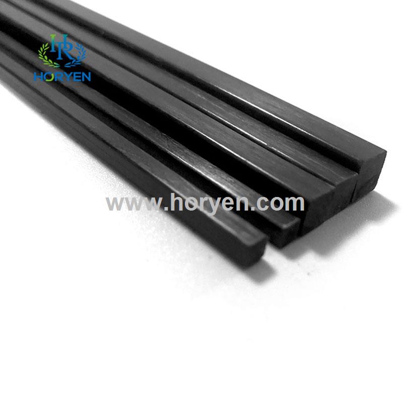 High strength pultrusion square solid carbon fibre rod