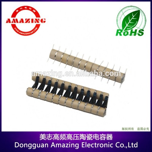 No Polarity Hv Sprayer Ceramic Capacitor 220pf 25kv, High Quality No