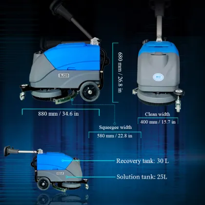 Professional Battery Operated Floor Washer Scrubber Machine