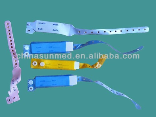 Hospital disposable Plastic ID bracelets