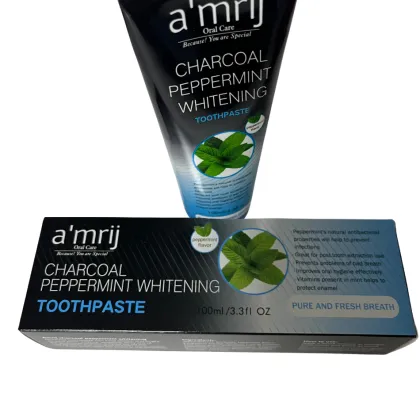 Charcoal Fresh Peppermint Whitening Toothpaste