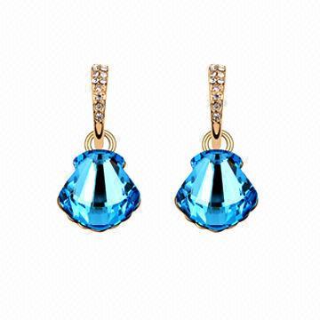 Jewelry earrings, made of brass and copper alloy