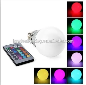 Color Changing E27 RGB LED Bulb Energy High Lumen Color Changing e27 AC85-265V 3W RGB E27