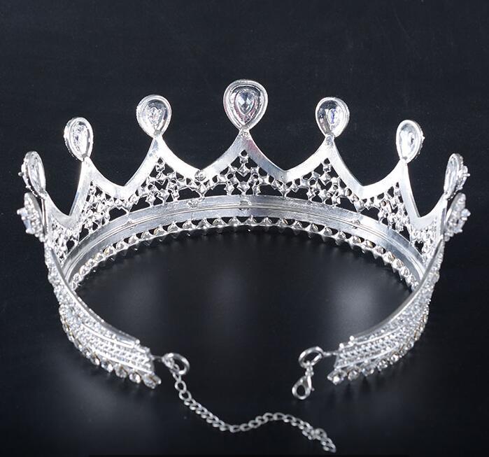 2.8 Inch Full Clear Stone Pageant Crown