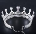 2,8 Inch Full Stone Clear Pageant Crown