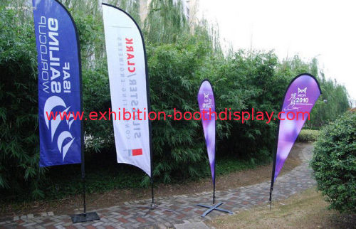 Polyester Fabric Rectang Advertising Sail Flags Flying Banners , Portable