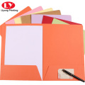 handmade cardboard paper file presentation folder